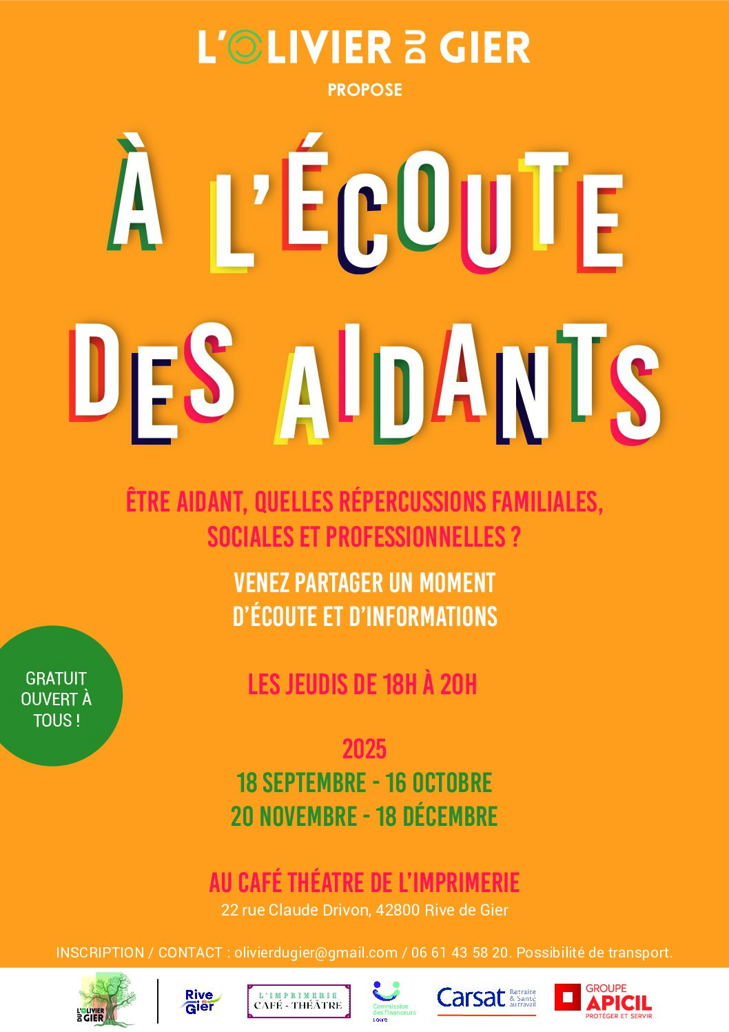 À L'ÉCOUTE DES AIDANTS
